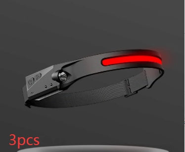 LED Induction Riding Headlamp Flashlight