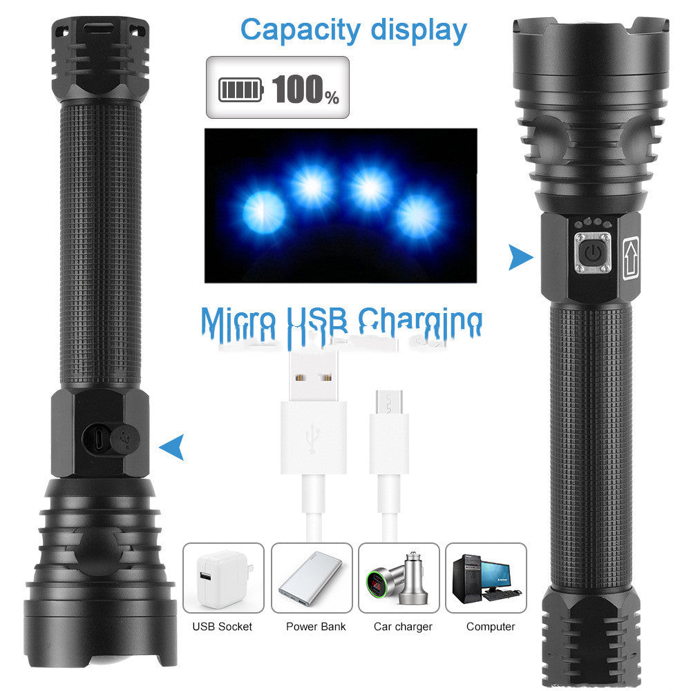 Strong flashlight USB charging