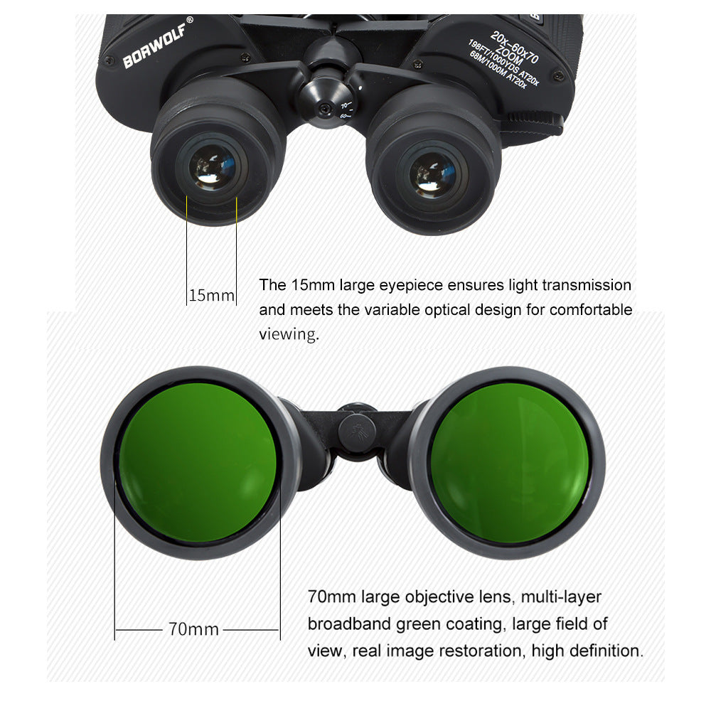 Variable Magnification Zoom Binocular