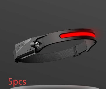 LED Induction Riding Headlamp Flashlight