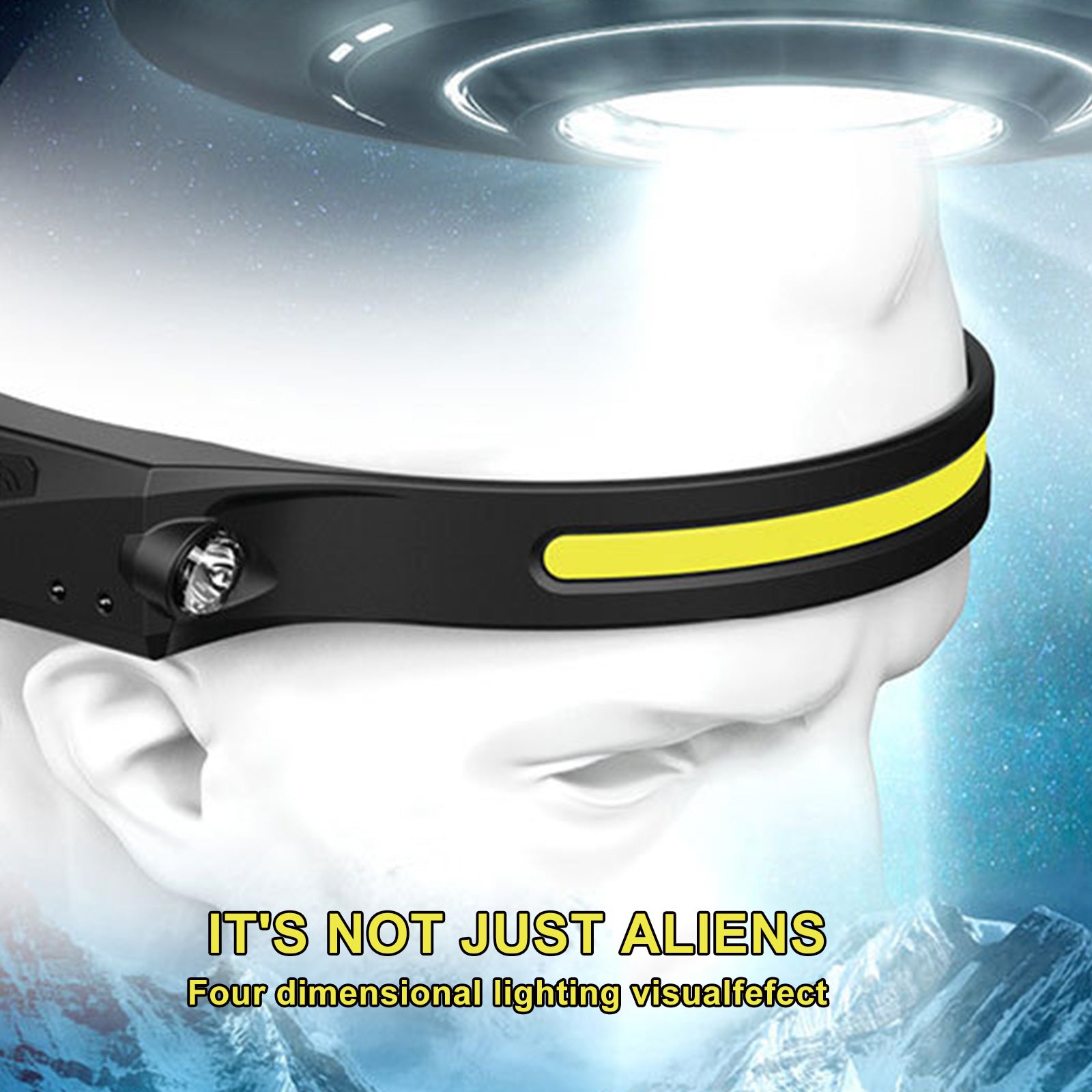 LED Induction Riding Headlamp Flashlight