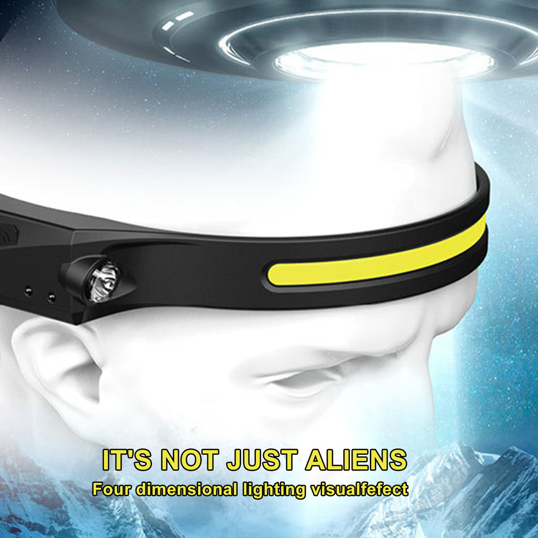 LED Induction Riding Headlamp Flashlight