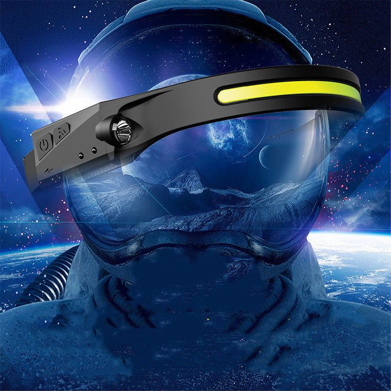 LED Induction Riding Headlamp Flashlight