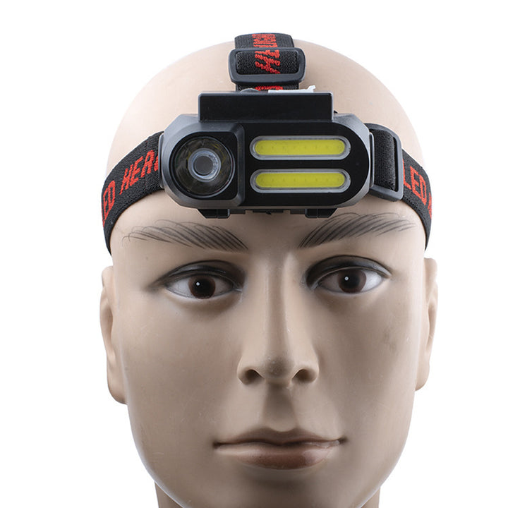 Rechargeable Head-mounted Flashlight